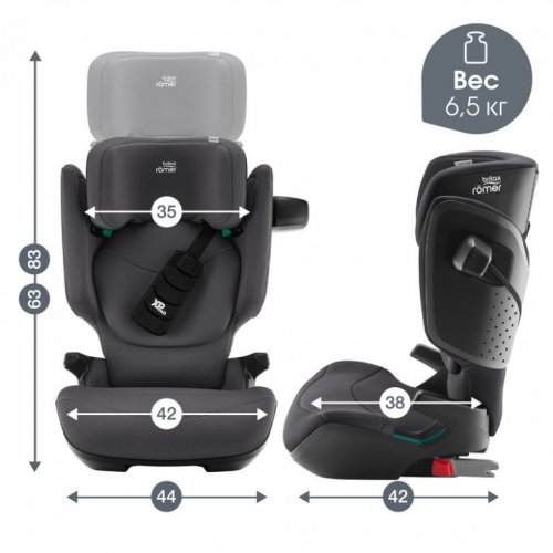 Автокресло Britax Roemer KIDFIX PRO i-SIZE Classic 15-36 кг фото 3