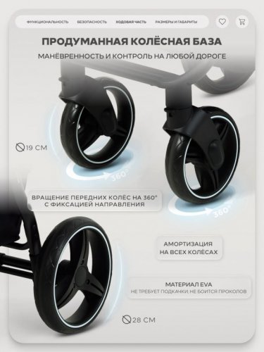 Коляска прогулочная RANT basic "ALPINE" 2026 фото 7