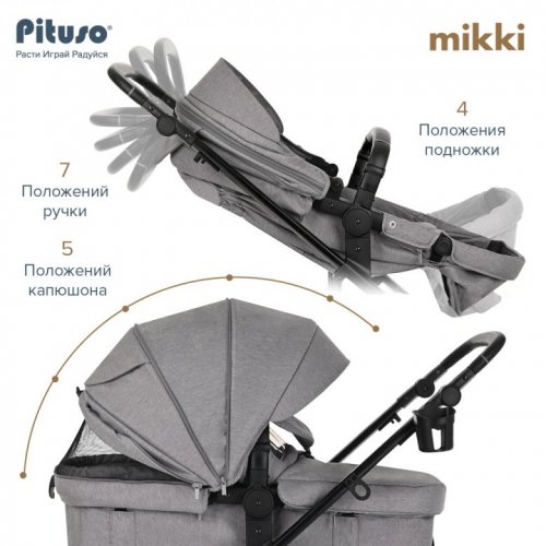 Коляска трансформер PITUSO MIKKI фото 7