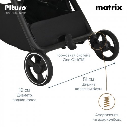 Коляска прогулочная PITUSO MATRIX фото 4