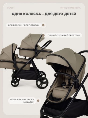 Коляска трансформер 2 в 1 RANT basic Dualo фото 2
