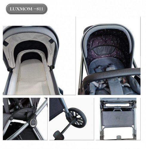 Коляска модульная 2 в 1 Luxmom 811 фото 2