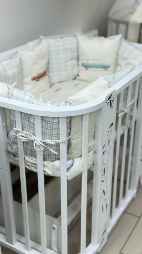 Кроватка 4Kids Ми-Ми Зайка с маятником фото 4